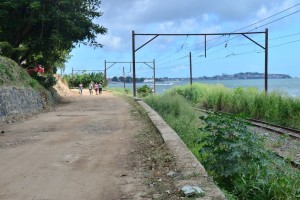 Rua Almeida Brandão antes da requalificação. Foto: Secom/ PMS